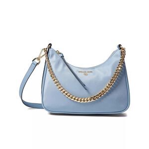 Michael Kors Jet Set Charm Medium Nylon Gabardine Crossbody Bag Chambray